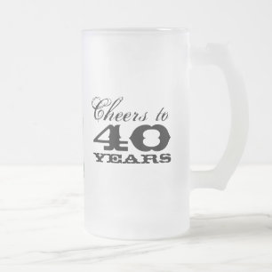 40e anniversaire Bière Mug cadeau pour les hommes 