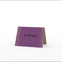 40e anniversaire Carte de remerciements pliée