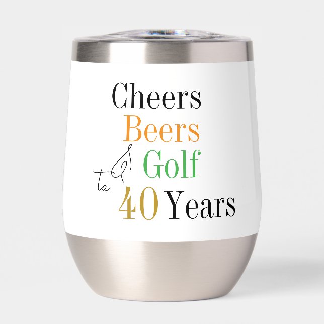40e anniversaire de golf Cheers et bières (Avant)