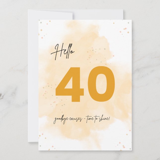 40e Anniversaire de la carte Golden Sparkle (Devant)