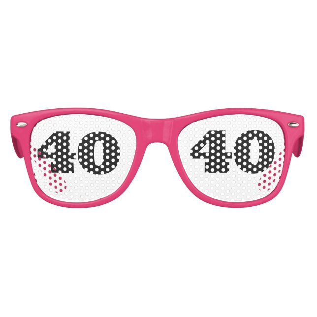 40E ANNIVERSAIRE DE LA TÊTE FÊTE ROSE Lunettes de  (Devant)