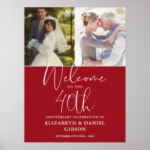 40e anniversaire du Mariage 2 Affiche de bienvenue