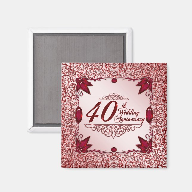40e anniversaire du Mariage Magnet (Recto/Verso)