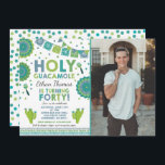 40e anniversaire Fiesta Invitation Saint Guacamole<br><div class="desc">Invitation Fiesta 40th Birthday Invitation Tous les dessins sont © PIXEL PERFECTION PARTY LTD</div>