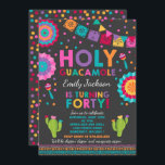 40e anniversaire Fiesta Invitation Saint Guacamole<br><div class="desc">Invitation Fiesta 40th Birthday Invitation Tous les dessins sont © PIXEL PERFECTION PARTY LTD</div>