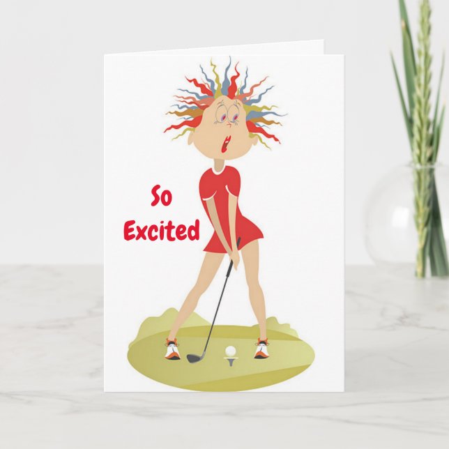 **40e anniversaire HUMOUR pour GOLFER** Carte (Devant)