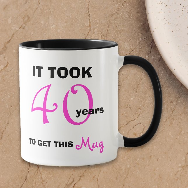 40e anniversaire Idées cadeaux pour Mug femmes - D (Créateur téléchargé)