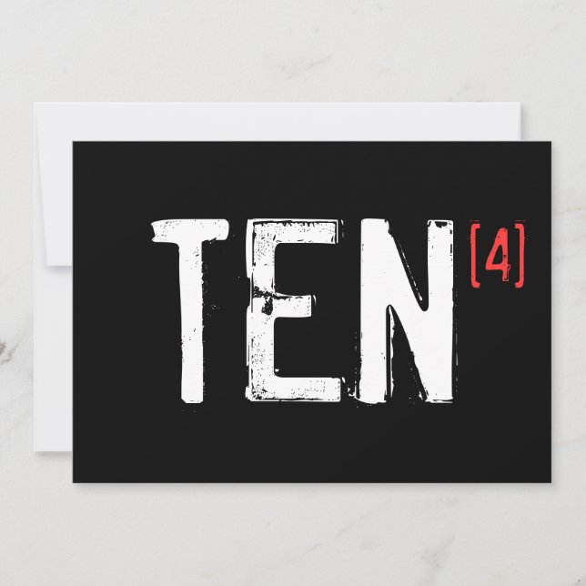 40e anniversaire - Invitation (Devant)