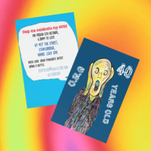 40e anniversaire invitation de fête 40 ans