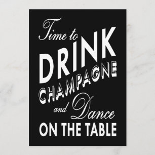 40e anniversaire Invitation heure de boire du Cham