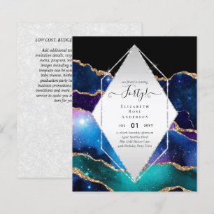 40e anniversaire Invitations Glamor Girly FUN mode