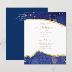40e anniversaire Invitations Glamor Girly FUN mode