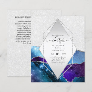40e anniversaire Invitations Glamor Girly FUN mode