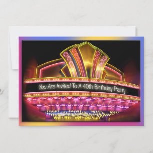 40e anniversaire Marquis Invitation