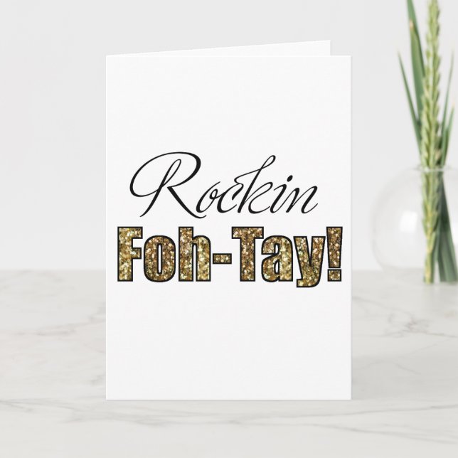 40e anniversaire ou Carte de remerciements Rockin' (Devant)