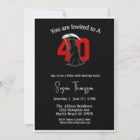 40e Grim Reaper Invitation d'anniversaire