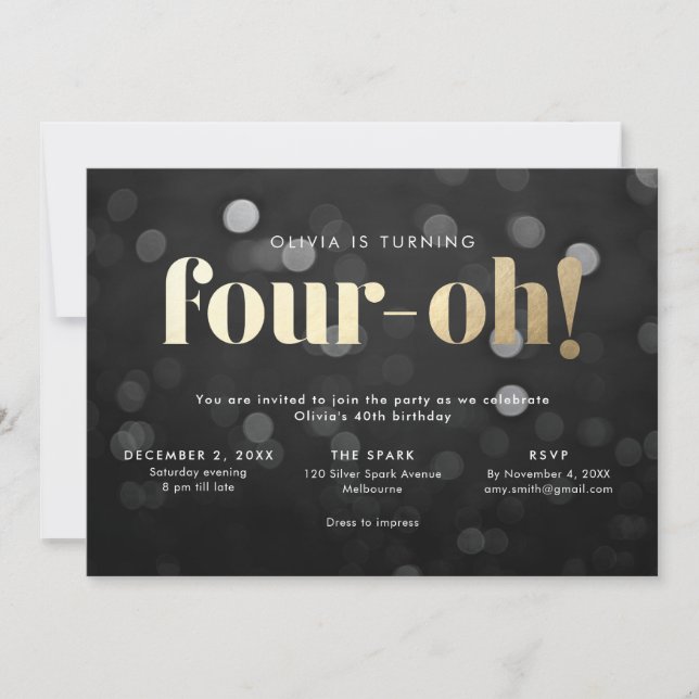 40e Invitation Quarante (Devant)