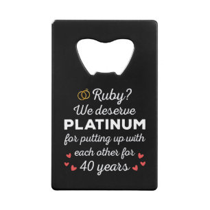 40ème anniversaire du Mariage I - Ruby Funny Coupl