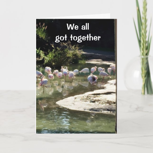 "40ème anniversaire SOUHAITE" DE "TOUS" CARTE US (Devant)