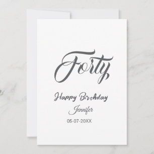 40ème lettre quarantième anniversaire ajouter nom 