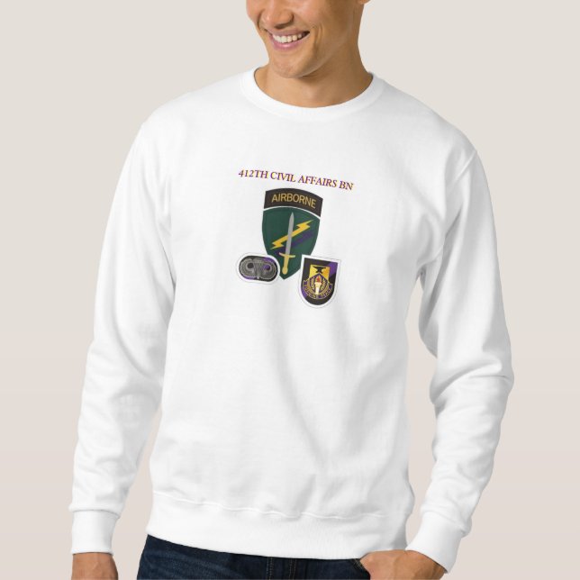 412TH SWEATSHIRT de BATAILLON d'AFFAIRES CIVILES (Devant)