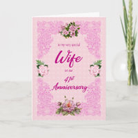 41e anniversaire pour une femme avec une carte ros