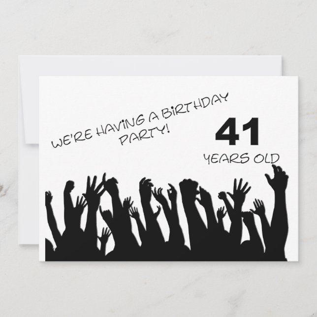 41e invitation à la fête avec une foule d'acclamat (Devant)
