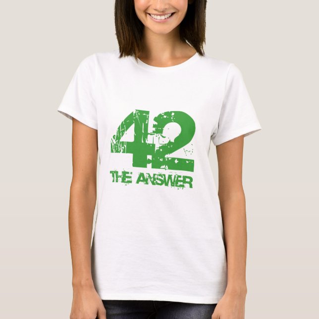 42 est le T-shirt de réponse (Devant)