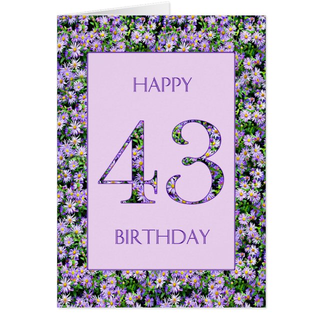 43e anniversaire de marguerites violettes (Devant)