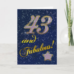43e fête d'anniversaire Invitation