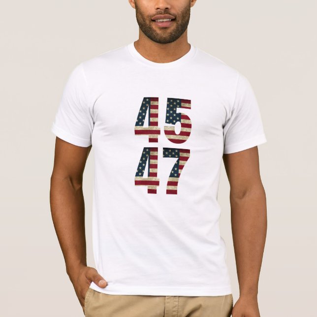 🇺 🇸 45 - 47 T-shirt patriotique 🇺 🇸 (Devant)