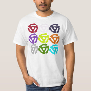 45 adaptateurs record de disque -- T-shirt
