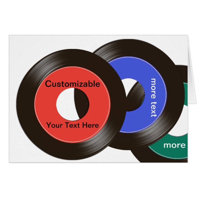 45 disques personnalisables (Devant horizontal)