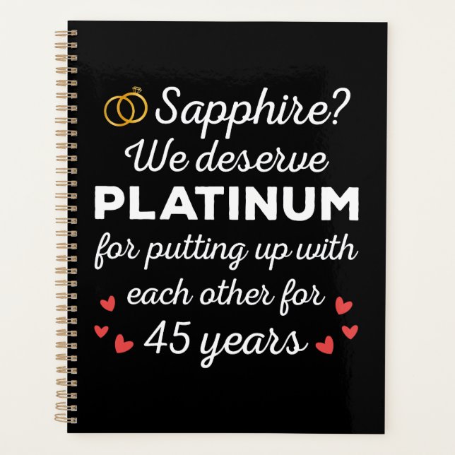 45e anniversaire du Mariage I - Sapphire Funny Cou (Devant)