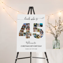 45e anniversaire Numéro 45 Photo Collage Bienvenue