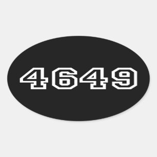 4649 Sticker ovale Yoroshiku japonais