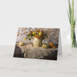 4697 Feuilles de repos à l'automne Carte d'anniver