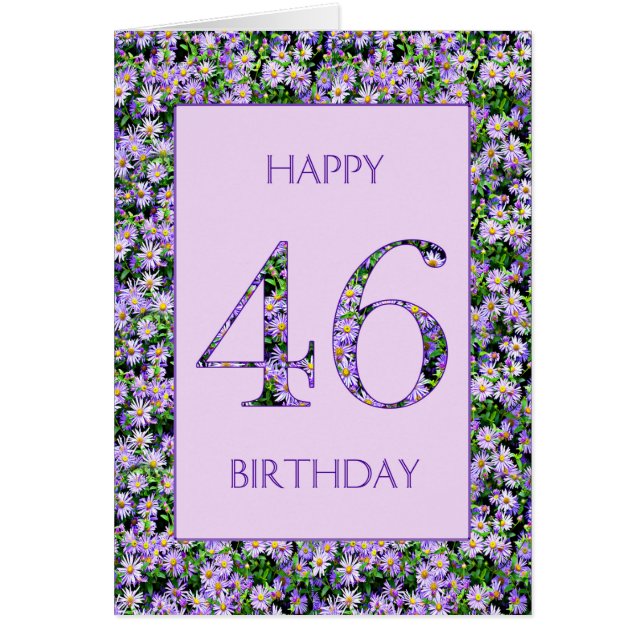 46e anniversaire de marguerites violettes (Devant)