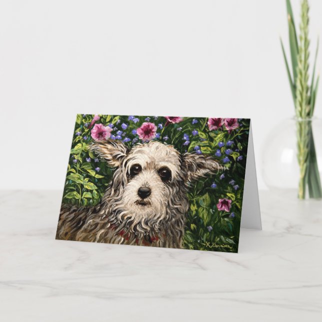 4796b Carte d'anniversaire pour les chiens et les  (Devant)