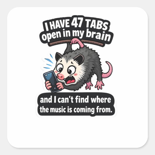 47 Tabs Possum Sticker (Devant)