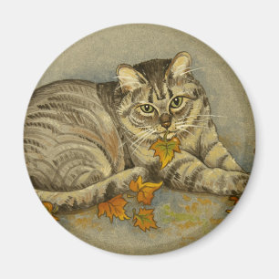4872 Magnet de chats d'automne