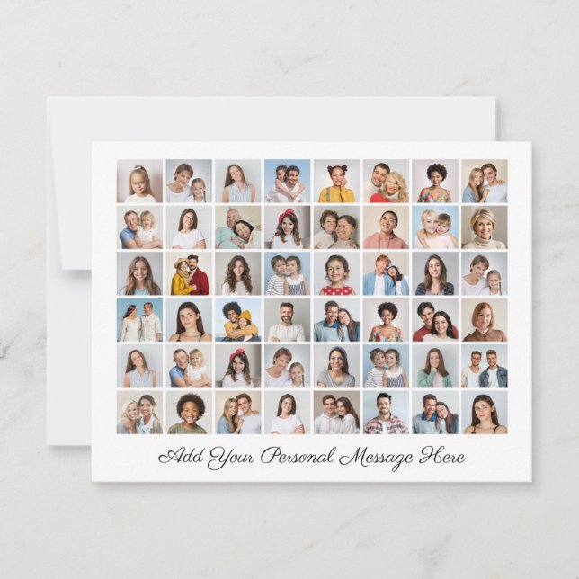 48 Photo Collage Ajoutez Votre Propre Carte De Voe (Devant)