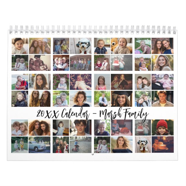 48 Photo - Simple Calendrier Familial Moderne Pers (Protection)