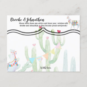 4,25x5,5 Carte conseil Boho Llama Cactus bohème De