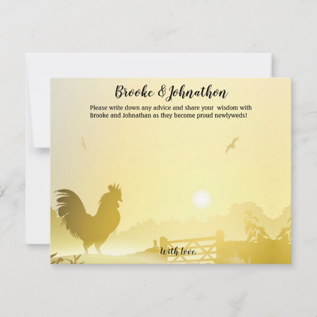 4.25x5.5 Carte conseil Sunny Morning Farm Country  (Devant)