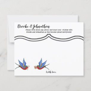 4.25x5.5 Carte conseil Tatouage traditionnel d'ois