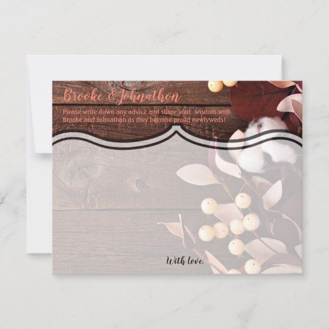 4,25x5,5 Conseils Carte Branche de coton sur la ru (Devant)