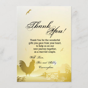 4,5 x 6,25 Carte de remerciements Sunny Morning Co