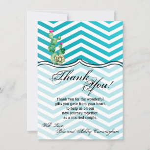 4,5 x 6,25 Cartes de remerciements Cactus Cactus S