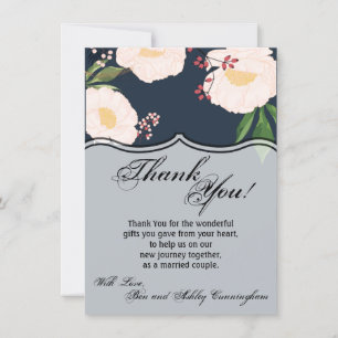4,5 x 6,25 Cartes de remerciements Fleurs florales